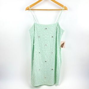 Beaded Mini Dress summer slip dress